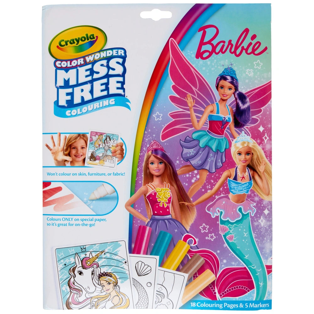Crayola Color Wonder Barbie Colouring Pages Book