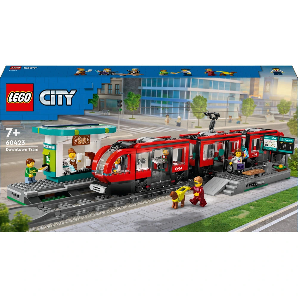 LEGO City 60423 Downtown Streetcar and Station Set