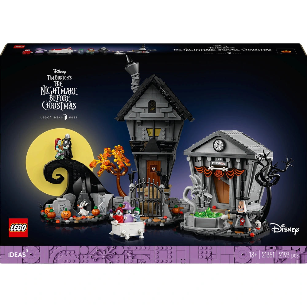 LEGO Ideas 21351 Disney Tim Burton's The Nightmare Before Christmas Set for Adults