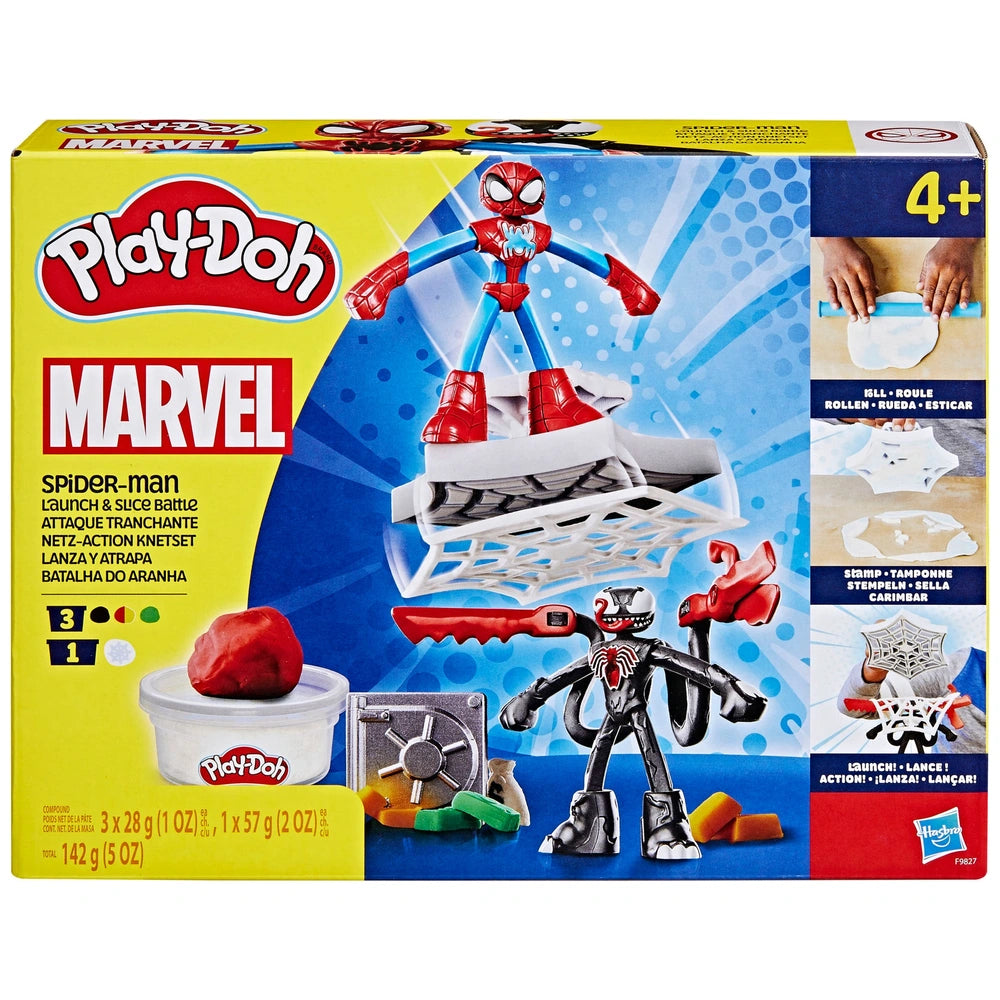 Play-Doh Marvel Playset Spider-Man Launch & Slice Battle