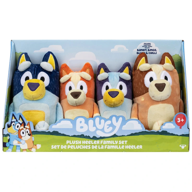 Bluey Plush Heeler Family 4 Pack