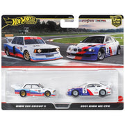 Hot Wheels Premium Car Culture BMW 320 Group 5 & 2001 BMW M3 GTR 1:64 Scale 2 Pack