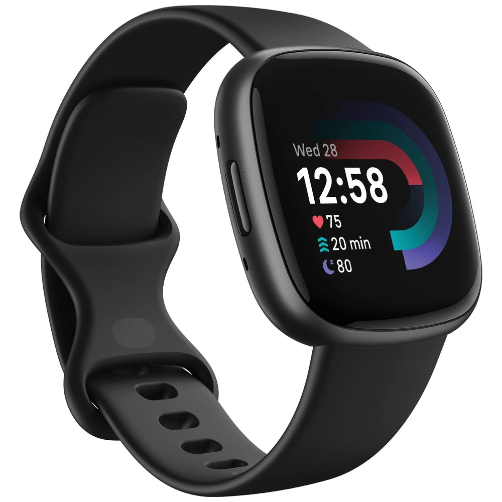 Fitbit Versa 4 Smart Watch - Black/Graphite Aluminium