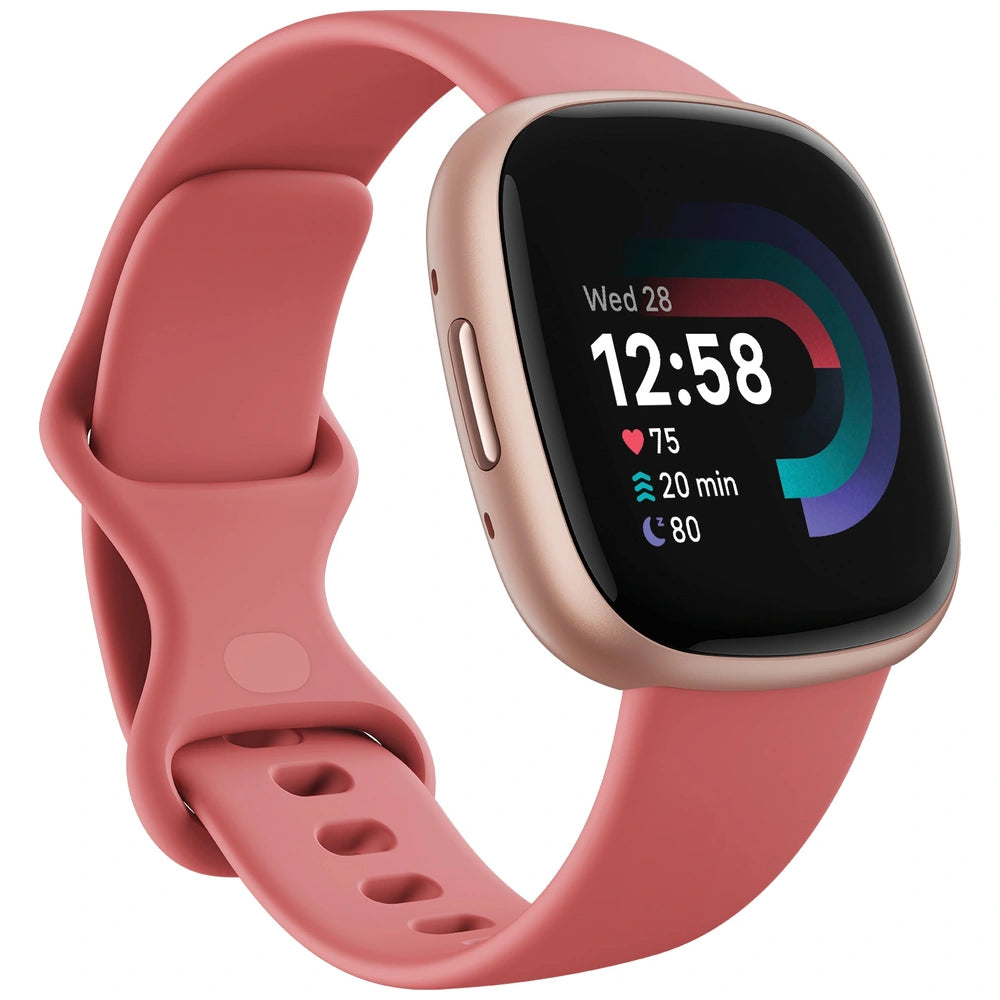 Fitbit Versa 4 Smart Watch - Pink Sand/Copper Rose
