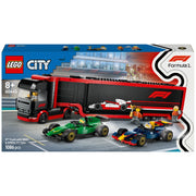 LEGO City 60445 F1 Truck with Red Bull 20 & Aston Martin 24 F1 Cars Set