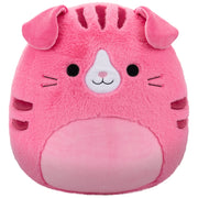 Original Squishmallows Fuzz-A-Mallows Plush Geraldine the Pink Cat 40cm