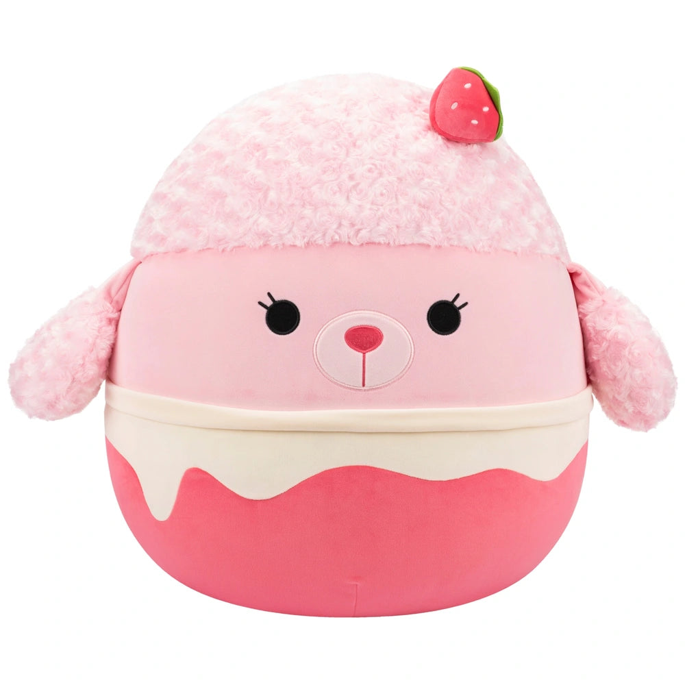Original Squishmallows Plush Chloe the Strawberry Milkshake Poodle 50cm