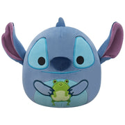 Original Squishmallows Disney Lilo & Stitch Plush Stitch Holding Frog 25cm