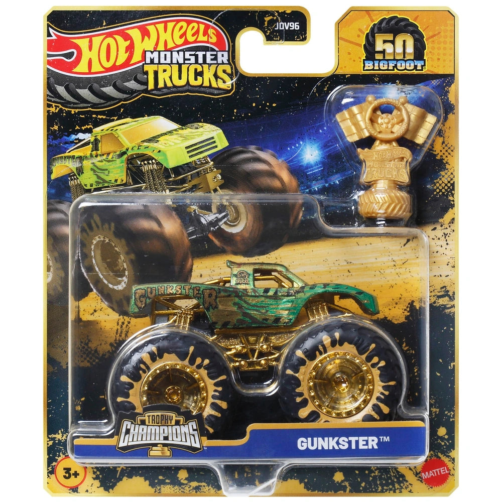 Hot Wheels Monster Trucks Diecast Car Trophy Champions 1:64 Scale Assortment