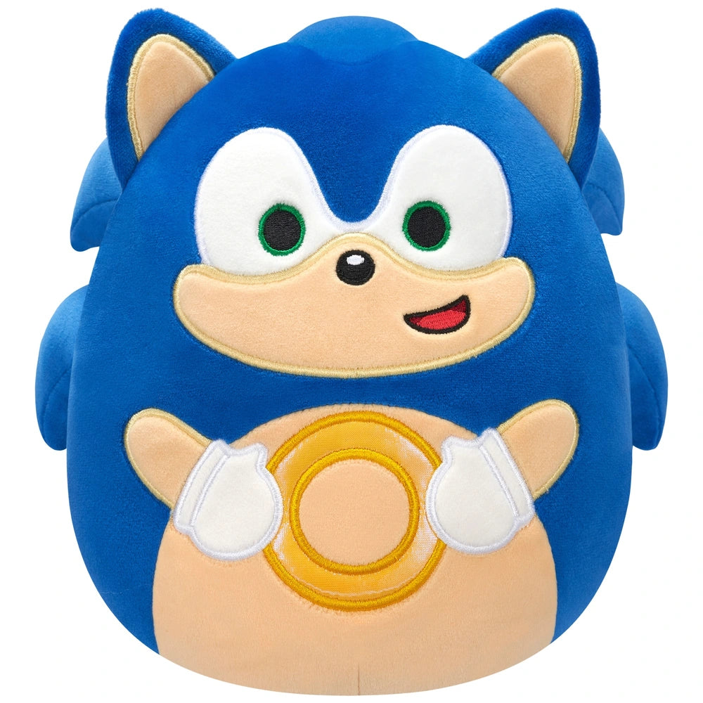 Original Squishmallows Sonic the Hedgehog Plush Sonic Holding Gold Rings 20cm