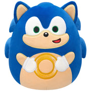 Original Squishmallows Sonic the Hedgehog Plush Sonic Holding Gold Rings 20cm
