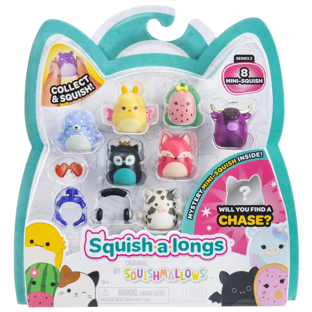 Original Squishmallows Squish-a-Longs Series 2D 8 Pack