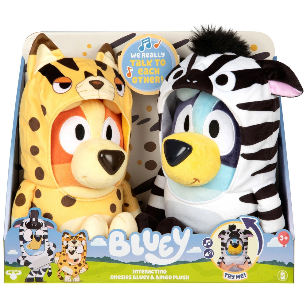 Bluey and Bingo Interacting Onesies Electronic Plush Toy Set