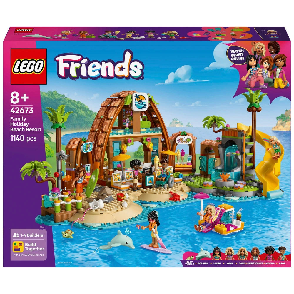 LEGO Friends 42673 Family Holiday Beach Resort Set