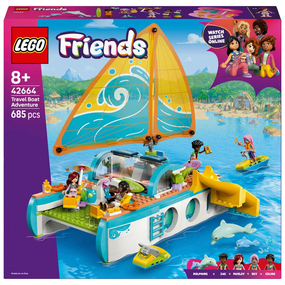 LEGO Friends 42664 Travel Boat Adventure Building Kit Role-Play Toy