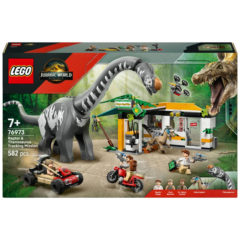 LEGO Jurassic World 76973 Raptor & Titanosaurus Tracking Mission Set