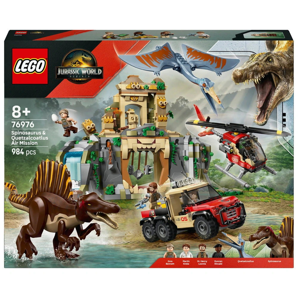 LEGO Jurassic World 76976 Spinosaurus & Quetzalcoatlus Air Mission Set