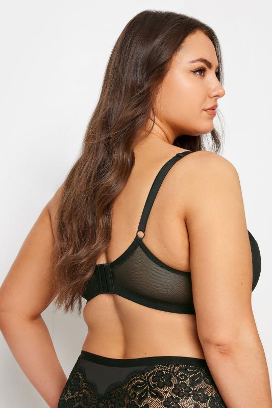 YOURS 2 PACK Black & White Non-Padded Underwired Bra