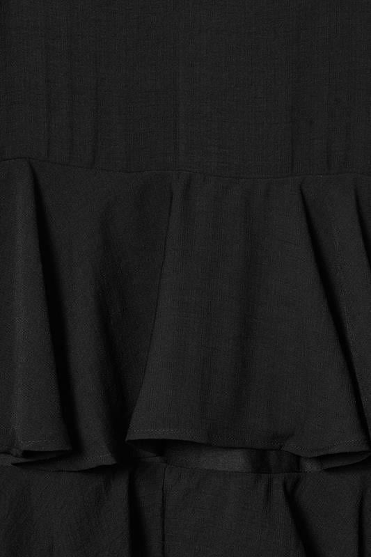 YOURS Curve Black Ruffle Maxi Dress