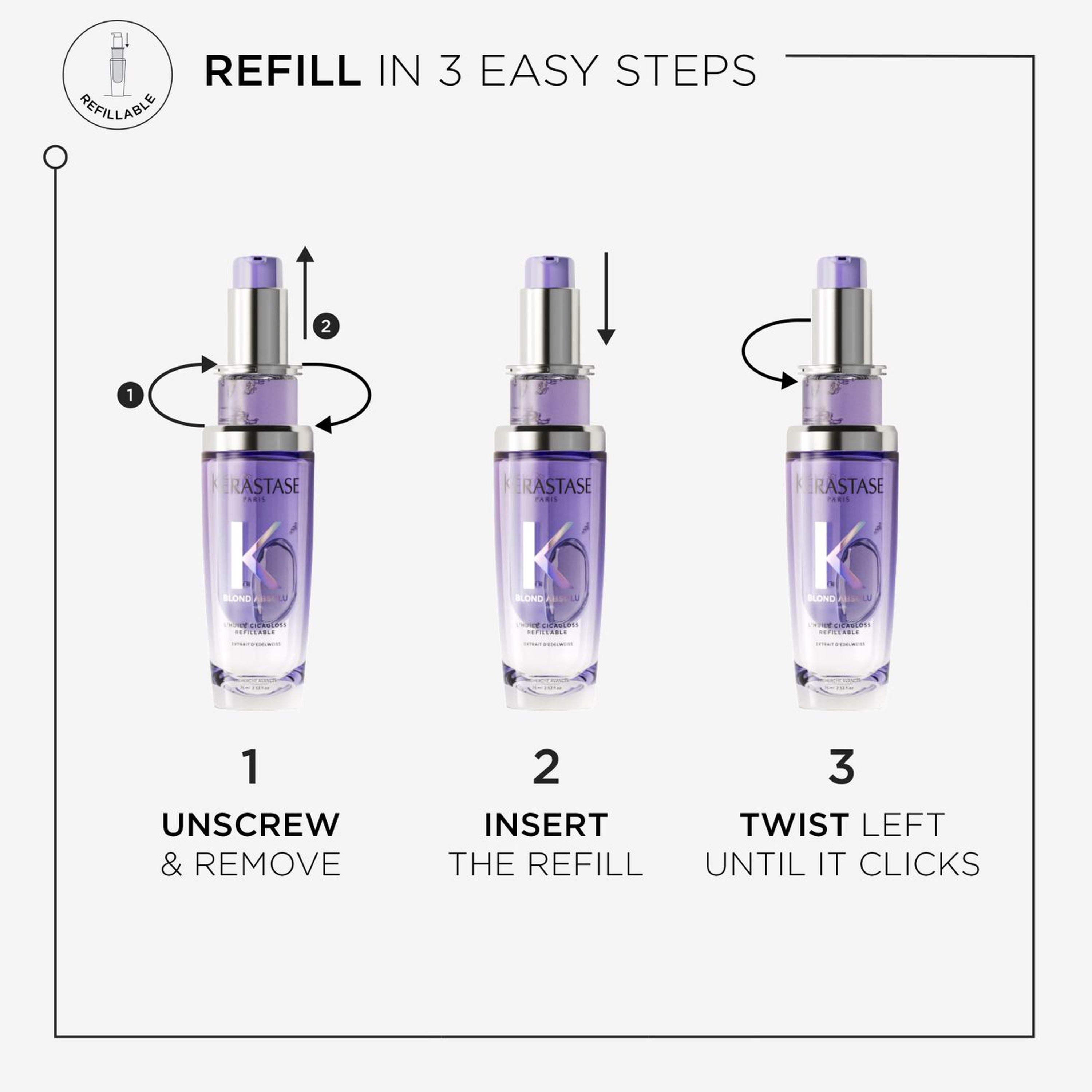 Blond Absolu L'Huile Cicagloss Refillable Hair Oil