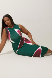 LIMITED COLLECTION Curve Green Floral Print Maxi Dress