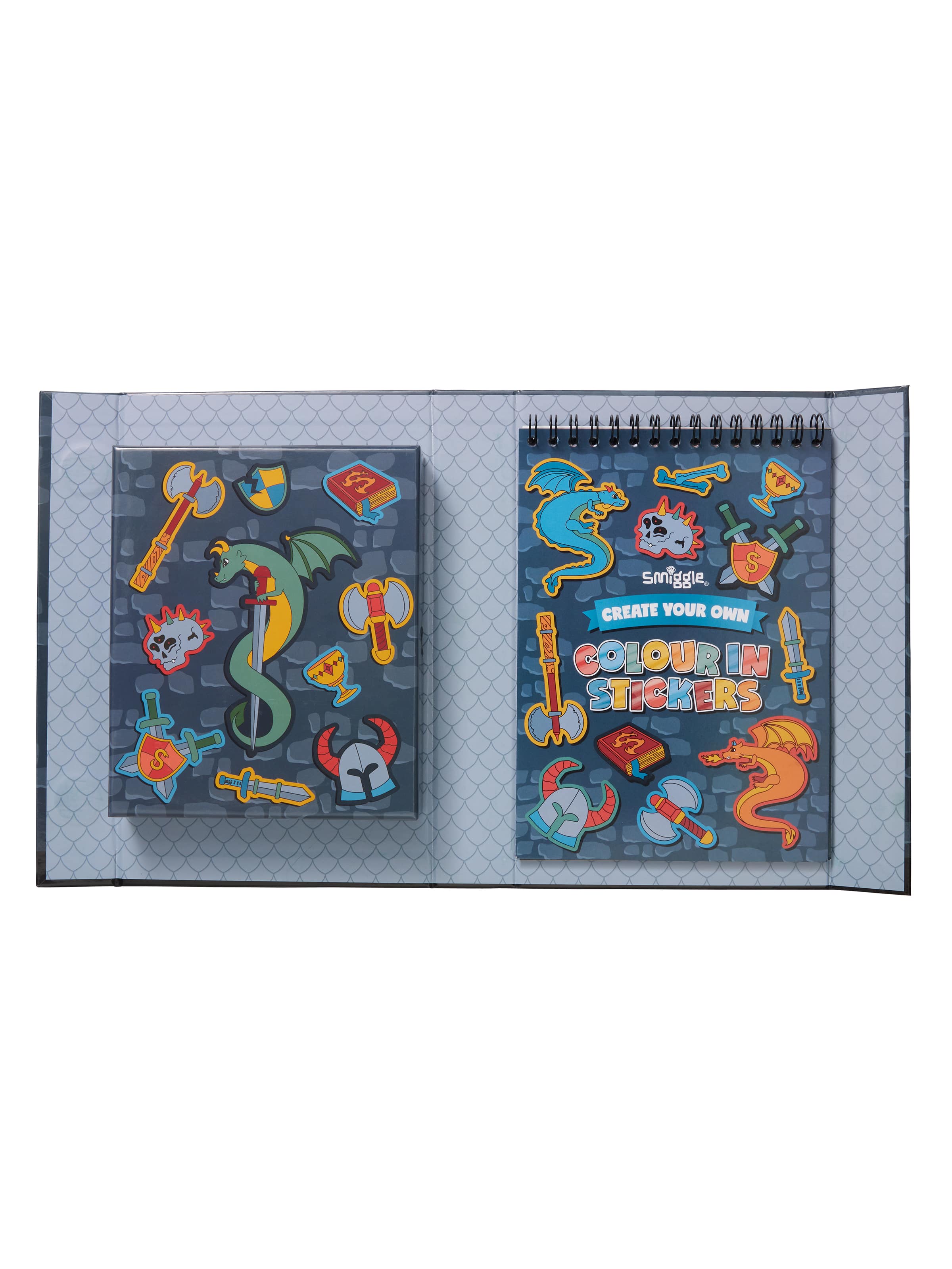 Dragon Trails Colour In Stickers Book Activity Box