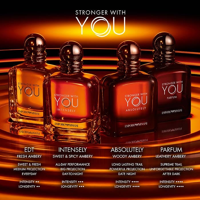 EMPORIO HE STRONGER WITH YOU
Intensely Eau De Parfum