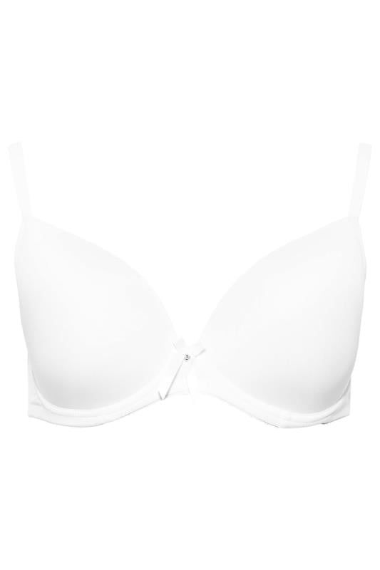 YOURS 2 PACK White & Black Plunge Microfibre Bras