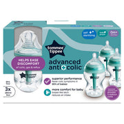 Tommee Tippee Closer to Nature 3 Anti-Colic Baby Bottles 0+ Months