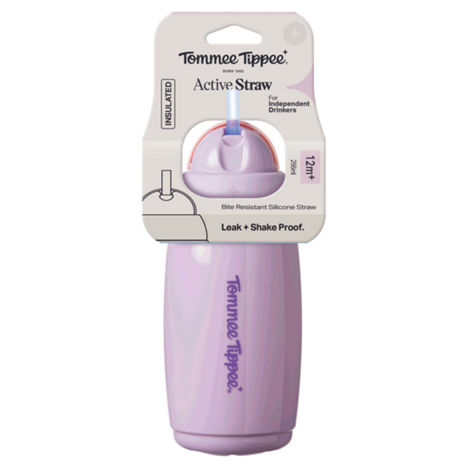 Tommee Tippee Insulated Straw Cup 12m+ Assorted