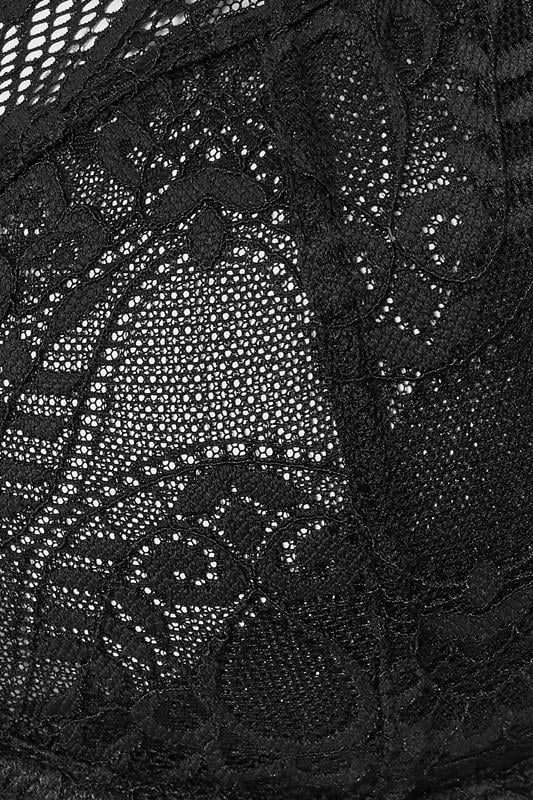 YOURS 2 PACK Curve Black & White Swirl Lace Bras