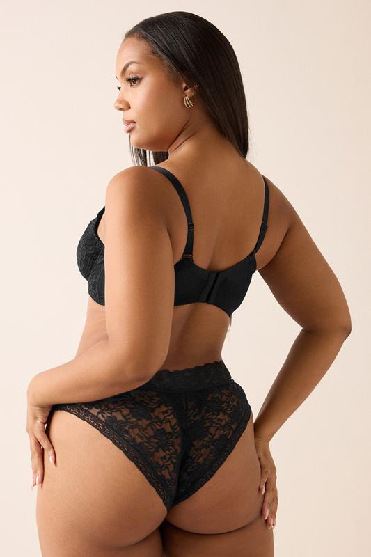 YOURS 2 PACK Curve Black & White Swirl Lace Bras