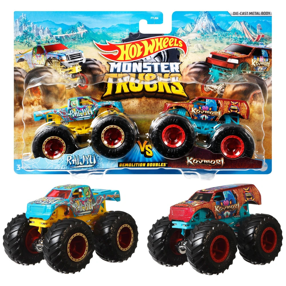 Hot Wheels Monster Trucks Diecast Cars Truck 2 Pack Assortment