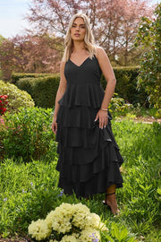 YOURS Curve Black Ruffle Maxi Dress