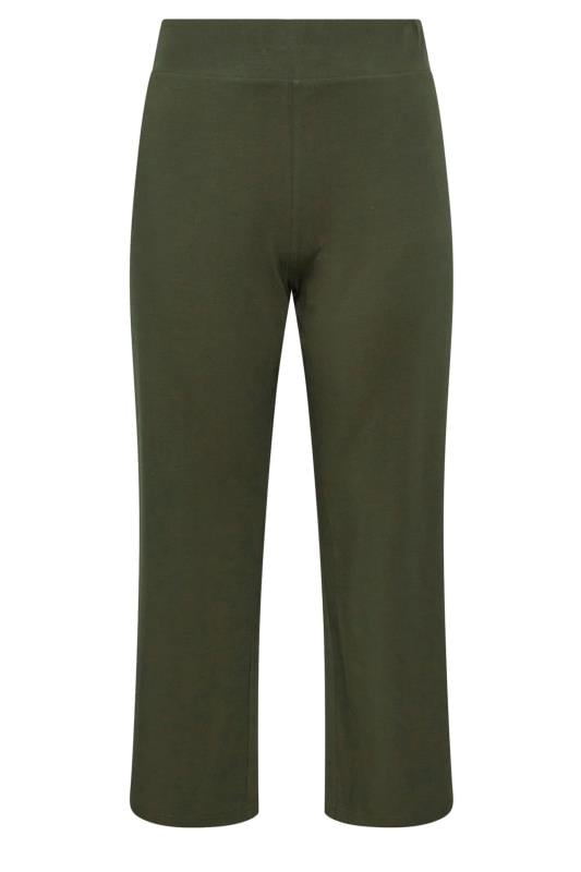 YOURS Curve Khaki Green Wide Leg Yoga Pants