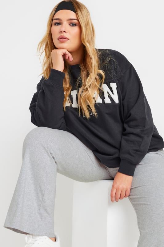 YOURS Curve Grey Flared Yoga Pants