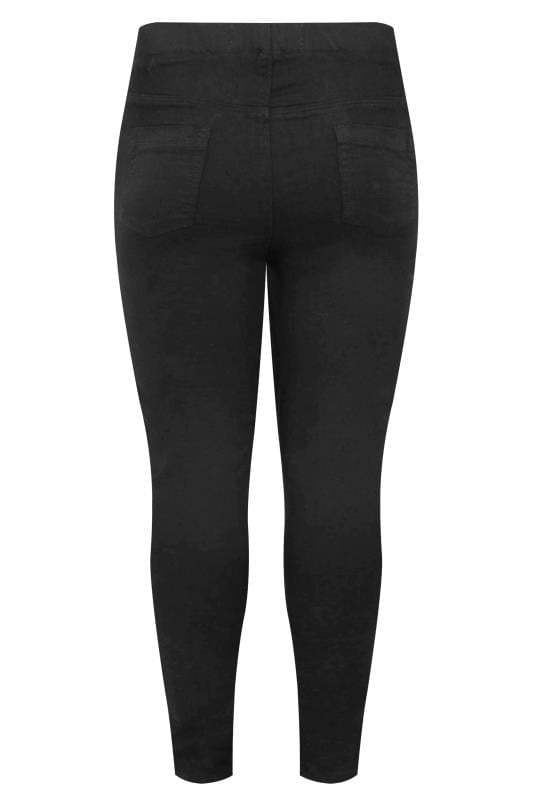 YOURS FOR GOOD Curve Black Pull On Stretch JENNY Jeggings