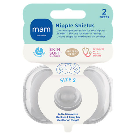 MAM 2 Nipple Shields Small