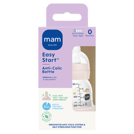 MAM Easy Start Anti-Colic 130ml Newborn Bottle - 1 Pack