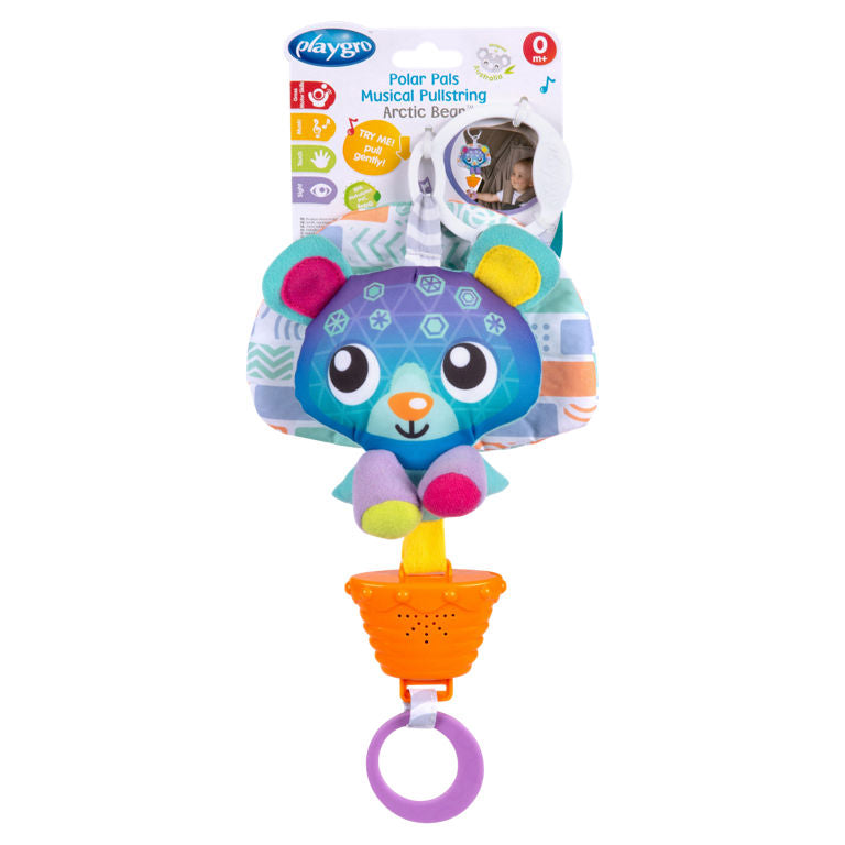 Playgro Polar Pals Musical Pullstring Arctic Bear 0m+