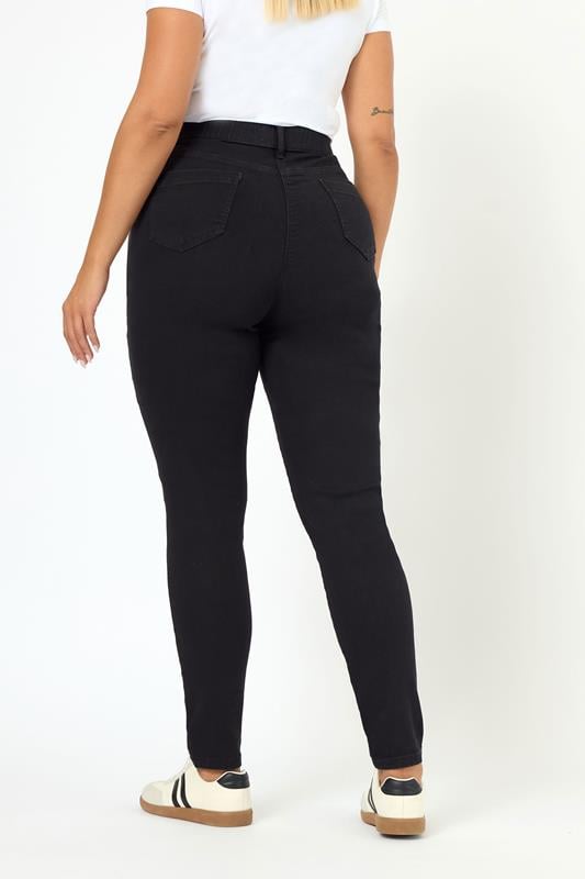 YOURS Curve Black Stretch Skinny AVA Jeans