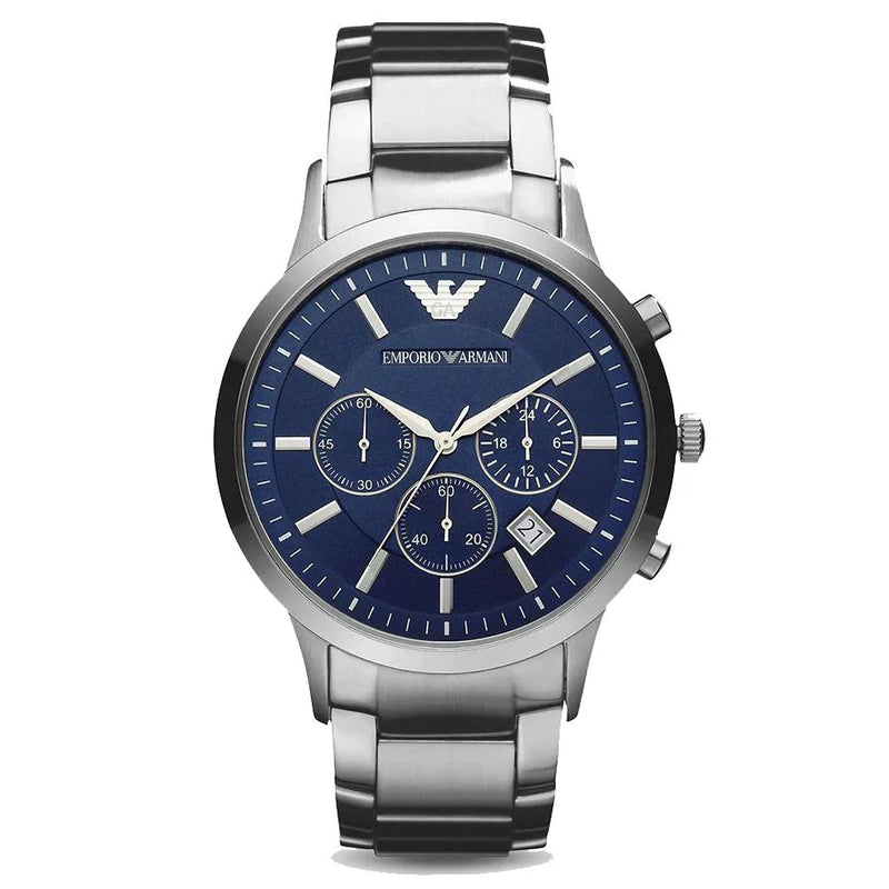 Emporio Armani Men's Renato Chronograph Watch Blue AR2448