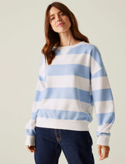 M&S Avika II Cotton Rich Striped Jumper