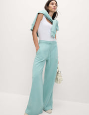 M&S Cotton Rich Brushed Wide Leg Joggers