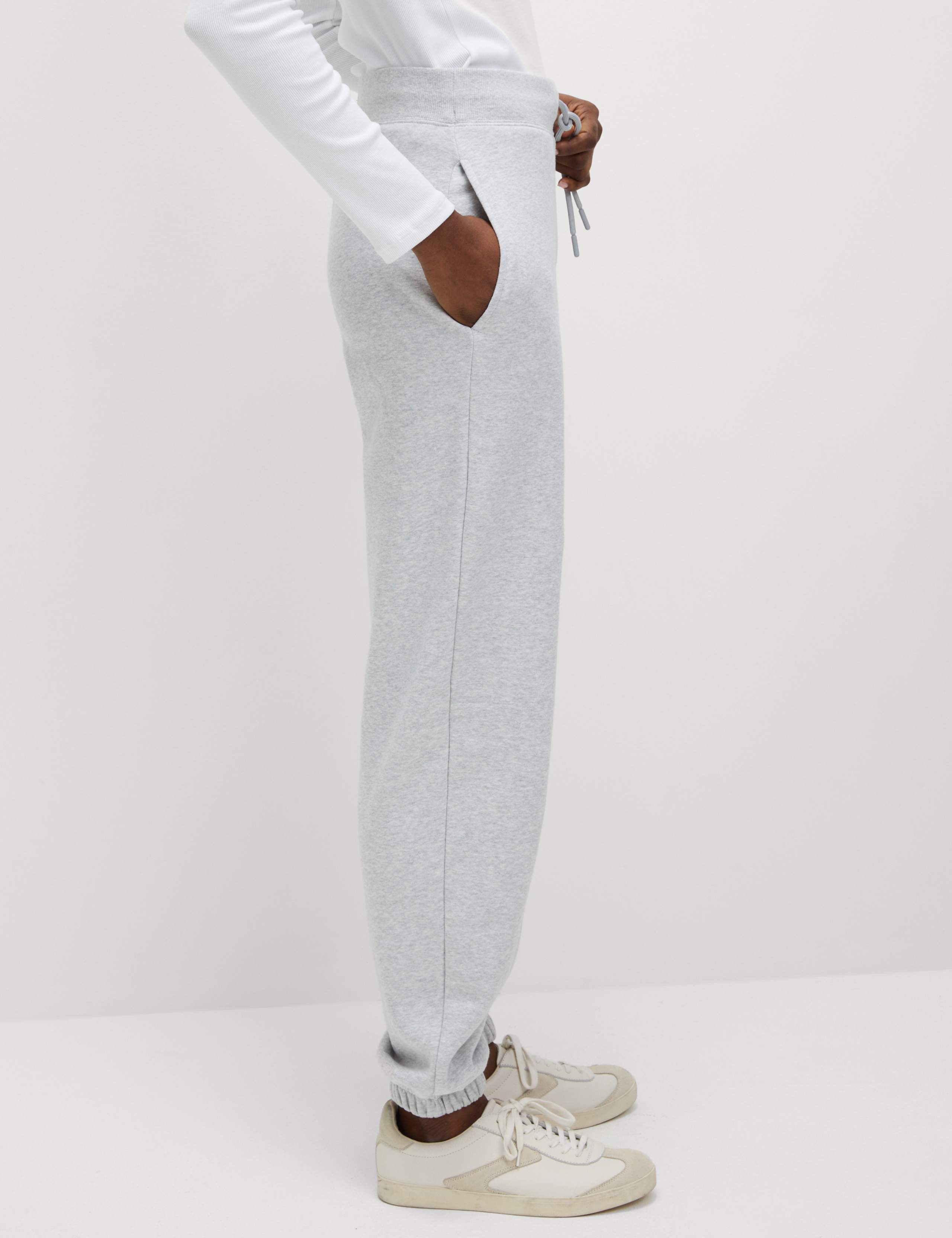 M&S Cotton Rich Drawstring Cuffed Joggers