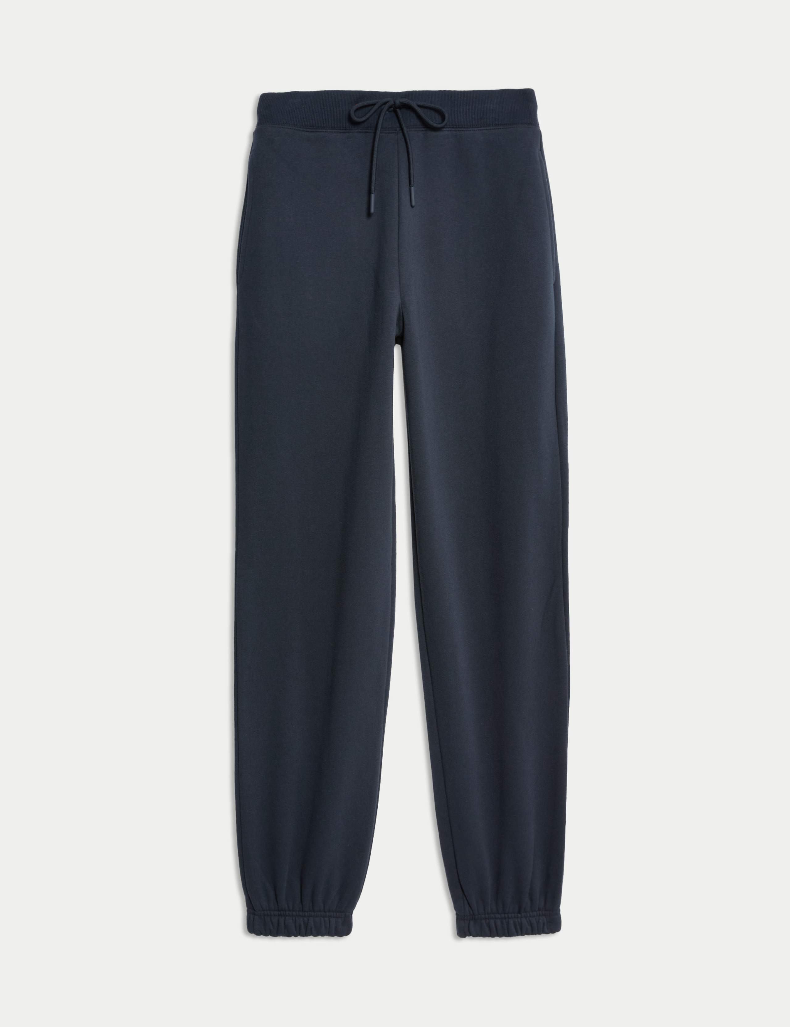 M&S Cotton Rich Drawstring Cuffed Joggers