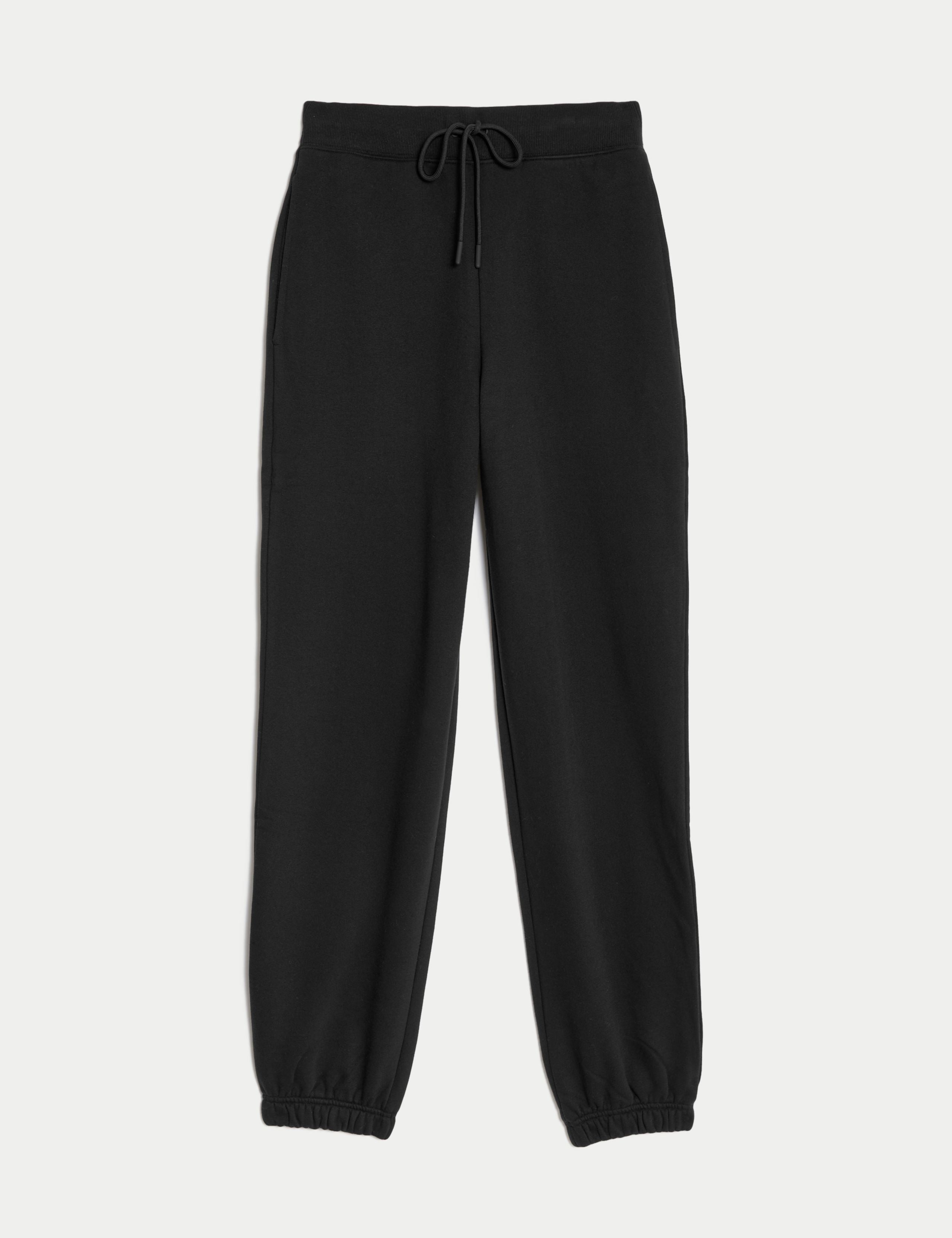 M&S Cotton Rich Drawstring Cuffed Joggers