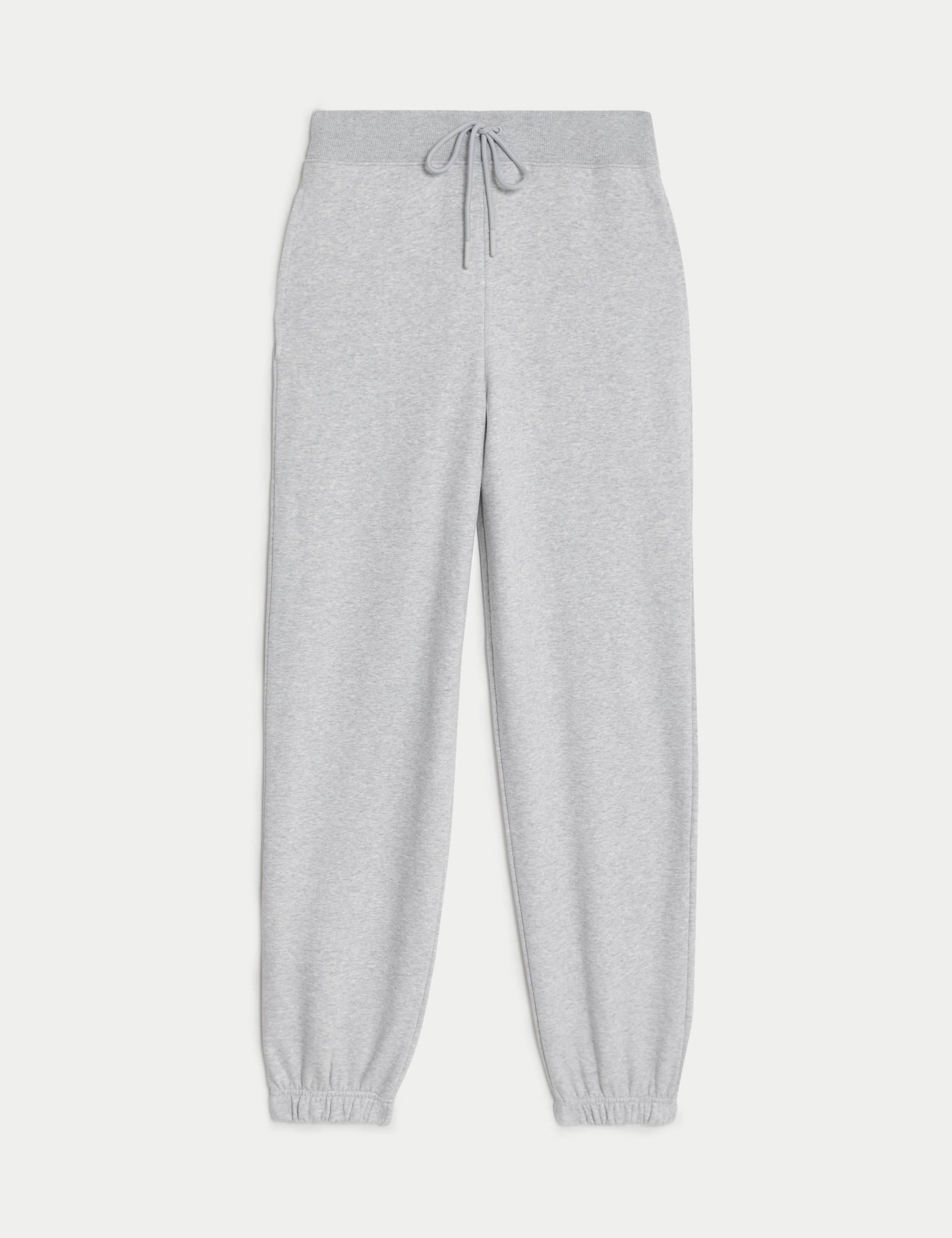 M&S Cotton Rich Drawstring Cuffed Joggers