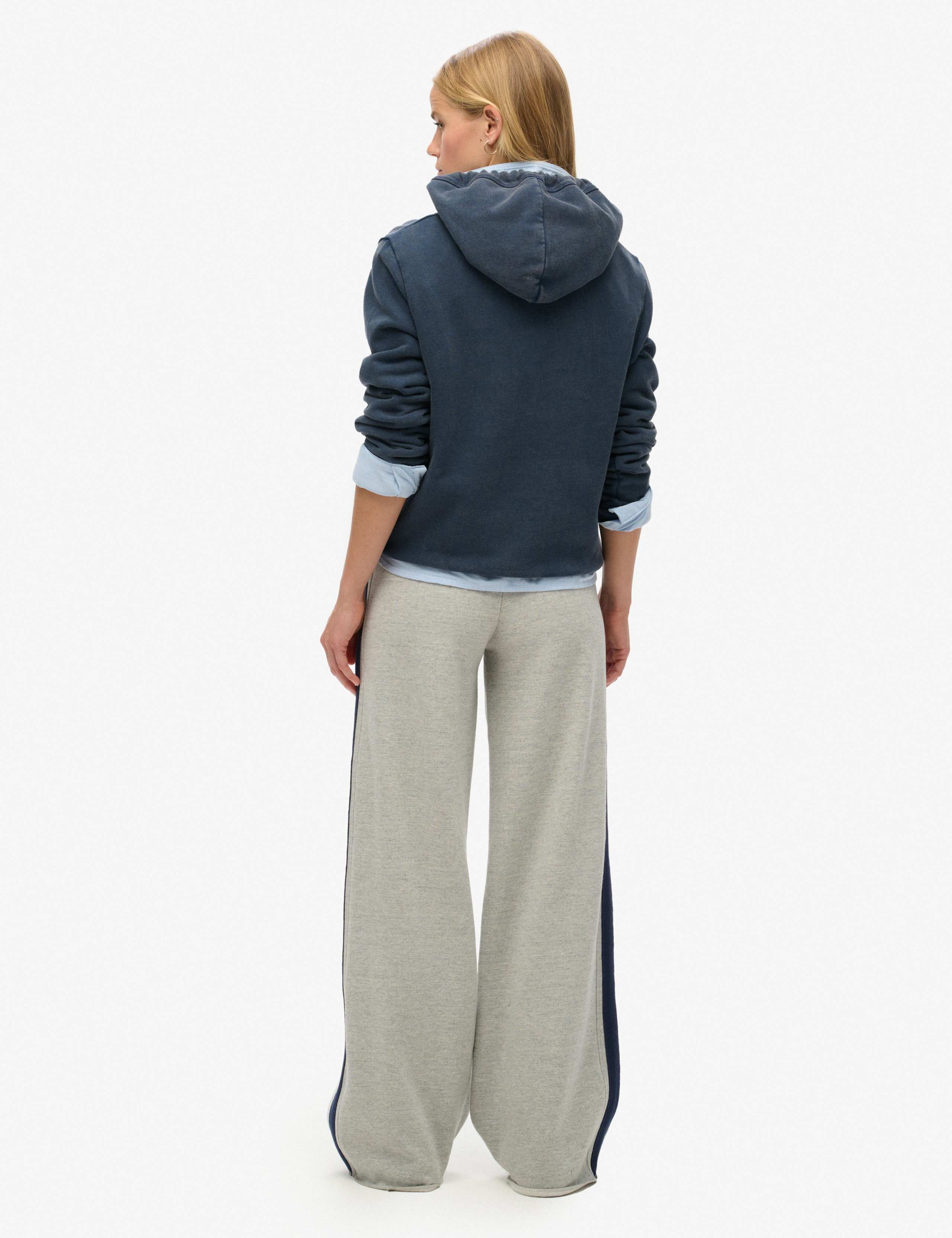 M&S Cotton Rich Wide Leg Joggers