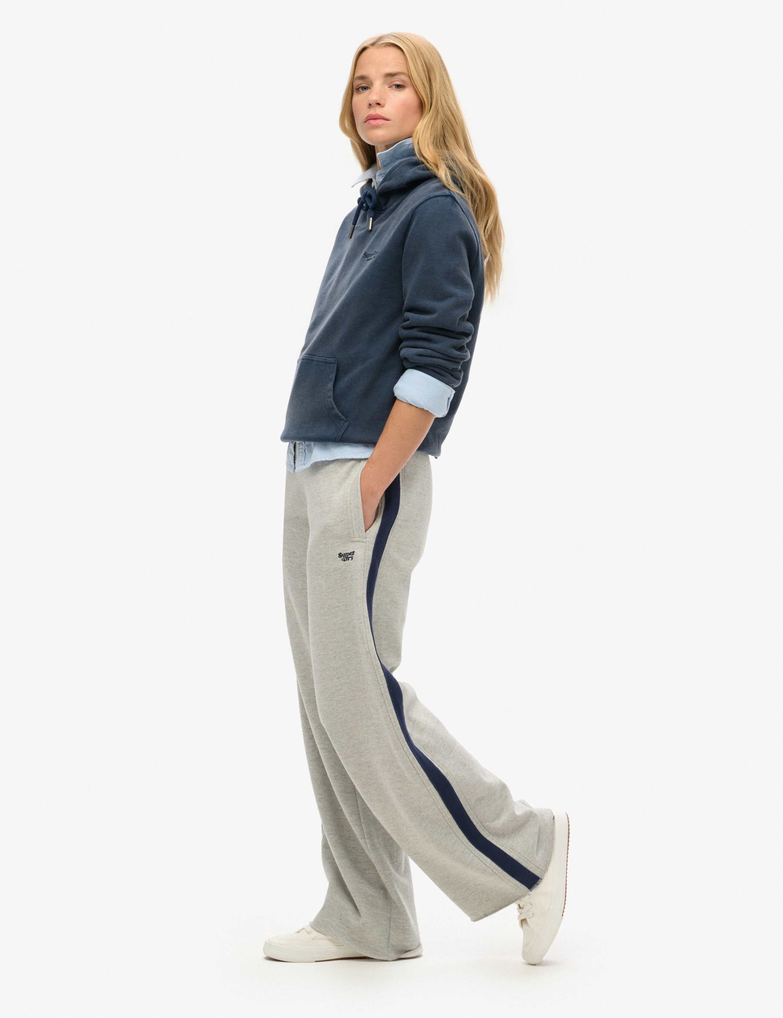 M&S Cotton Rich Wide Leg Joggers